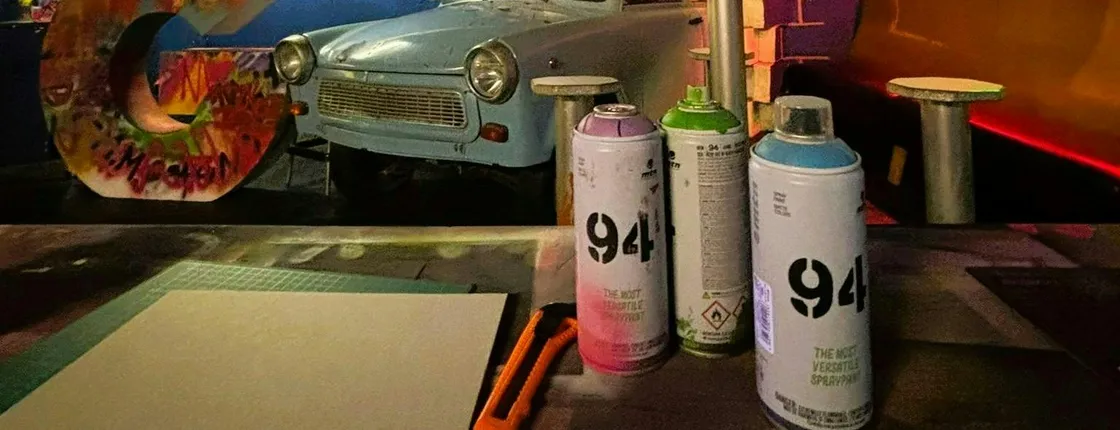 Berlin Graffiti art workshop with a local street artist
