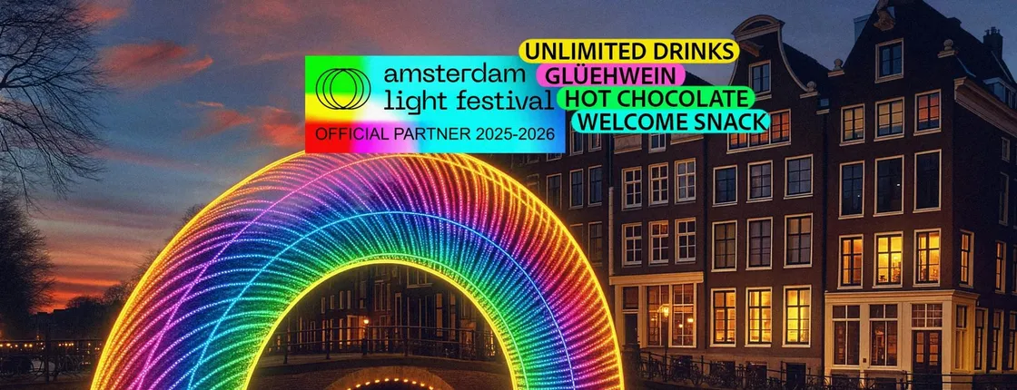 Amsterdam Light Festival cruise with open bar