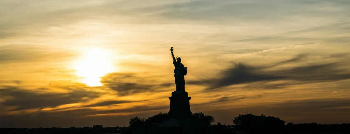 Statue of Liberty and Ellis Island sunset cruise