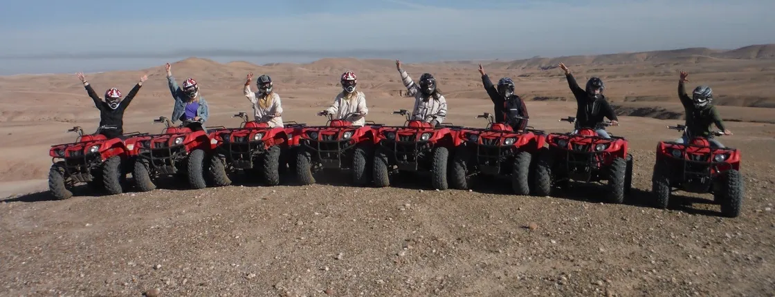 Agafay quad full-day tour and camel ride with lunch