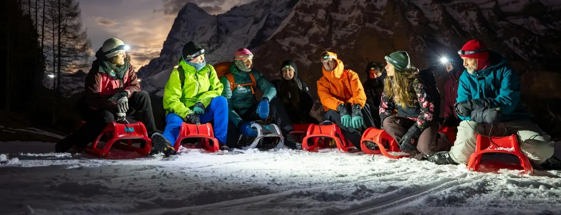 Night Sledding in the Alps from Interlaken