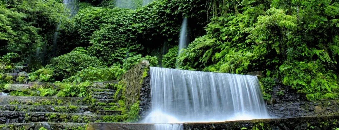 Waterfall Benang Kelambu and river rafting adventure