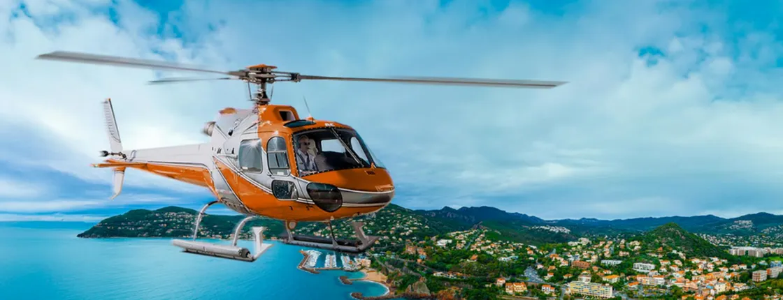 Cannes helicopter flight from Monaco, Saint-Tropez or Nice