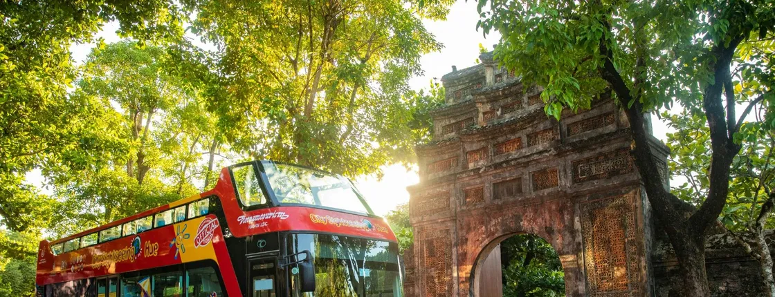 City Sightseeing hop-on hop-off bus tour of Hue