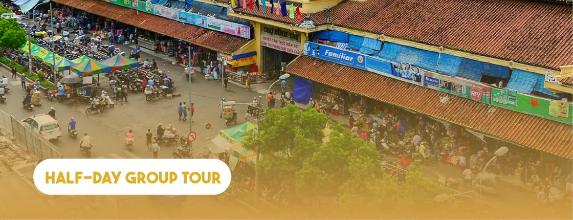 Ho Chi Minh City local street tour by motorbike