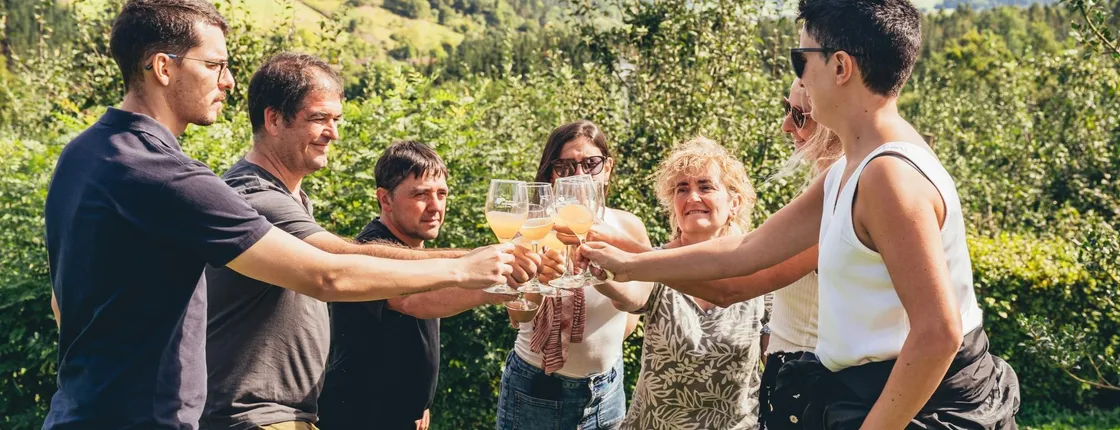 Basque cider house small group tour with lunch from San Sebastián