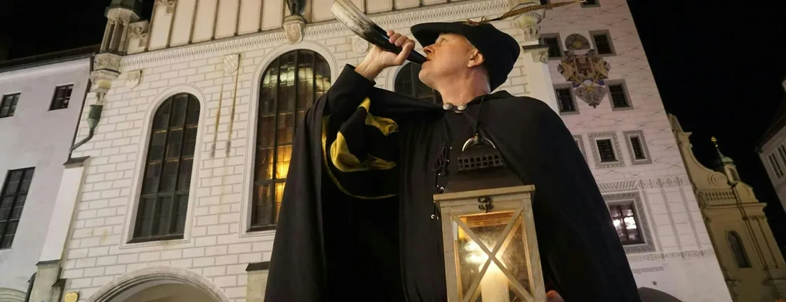 Night watchman guided tour through medieval Munich in German