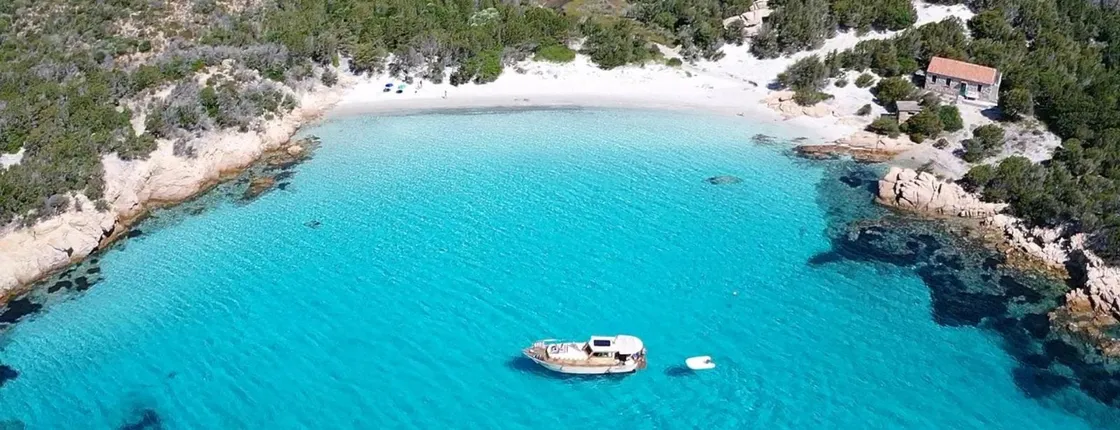 Wooden boat tour to La Maddalena Archipel from Palau