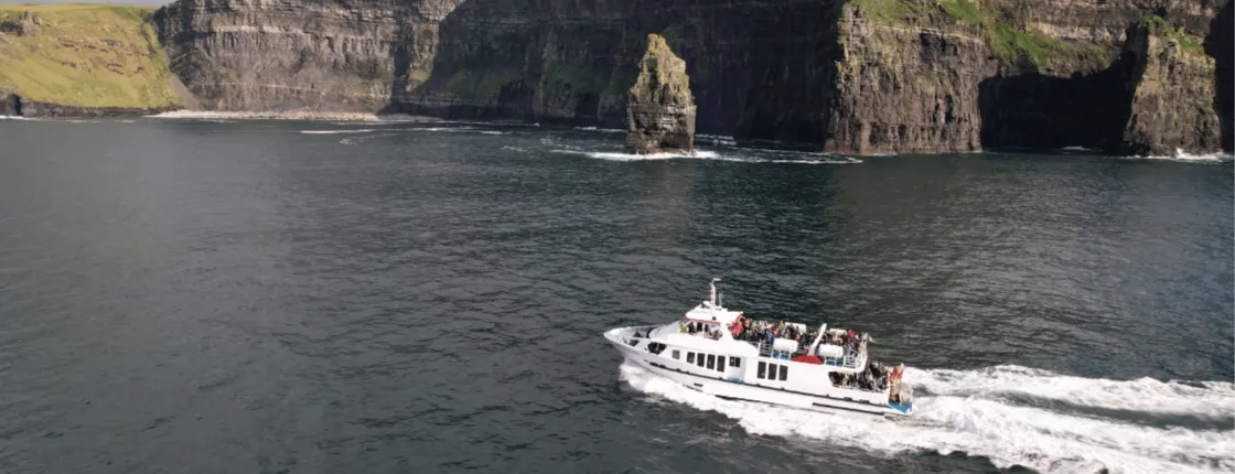 Cliffs of Moher, Aillwee Cave and boat cruise day trip from Dublin