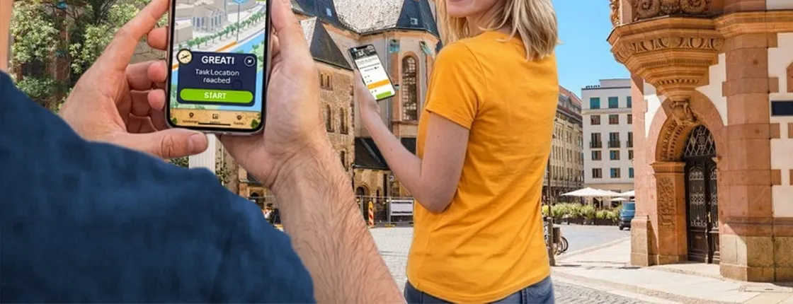 Self-guided digital scavenger hunt in Leipzig