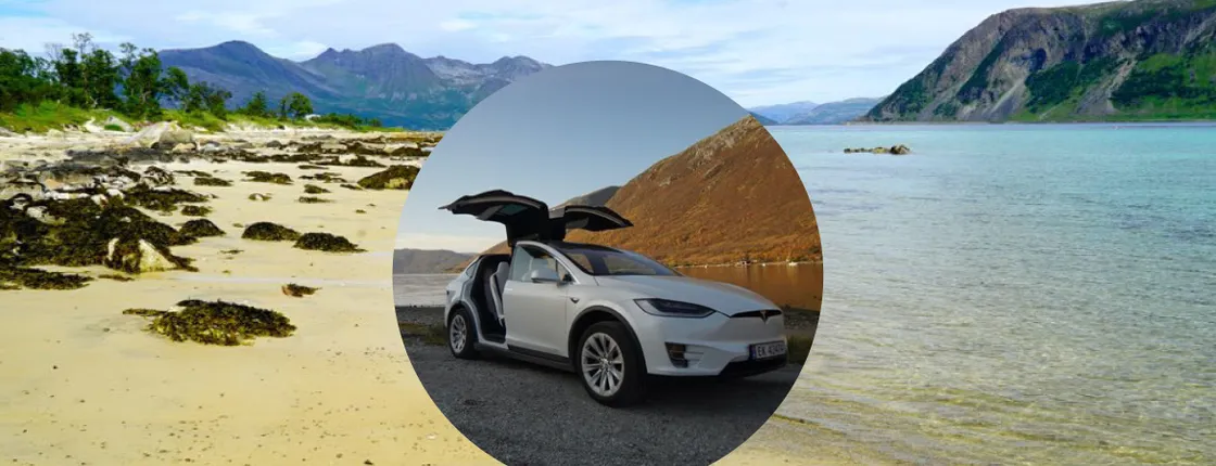 Private fjord tour from Tromsø in a TeslaX car