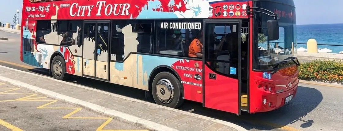 Rhodes hop-on hop-off sightseeing bus