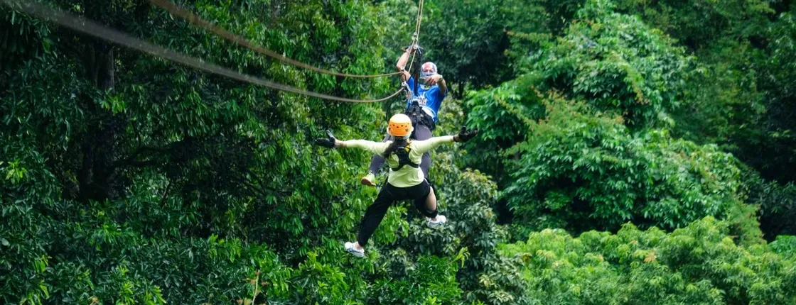 Koh Samui ATV off-road and zipline combo adventure