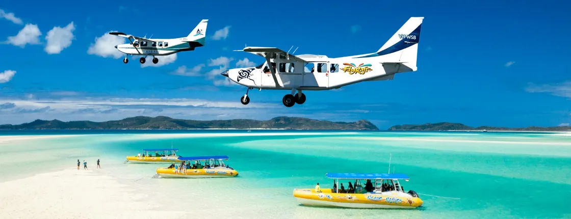 Airlie Beach fly and raft Northern Exposure package