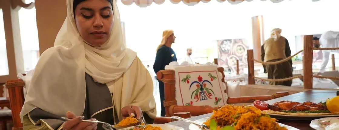 Ethnic Emirati dining experience