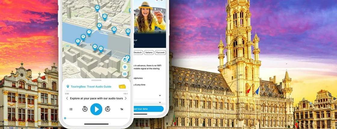 Brussels self-guided walking tour with audio app
