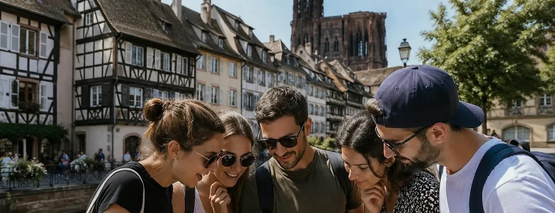Strasbourg city outdoor mystery game in the historic centre