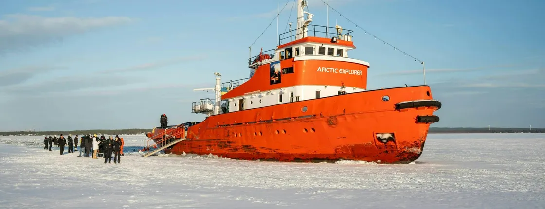 Arctic Explorer icebreaker cruise in Swedish Lapland