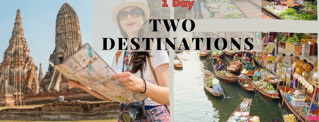 Damnoen Saduak Floating Market and Ayutthaya Tour from Bangkok