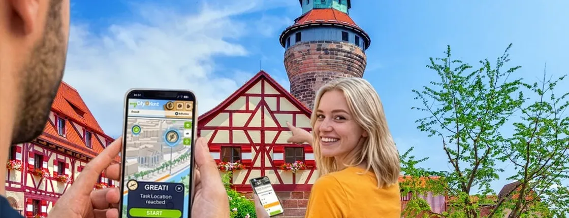 Self-guided digital scavenger hunt in Nuremberg
