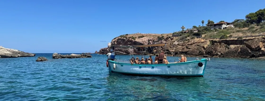 Half-day boat tour along Terrasini's hidden coastline