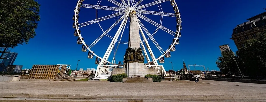 Brussels audio tour with The View big wheel ticket