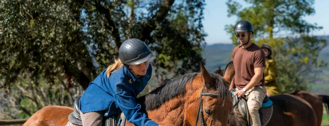 Montserrat beginner horseback ride with monastery small-group tour