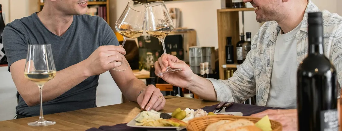 Guided Austrian wine tasting at a hidden wine bar in Salzburg