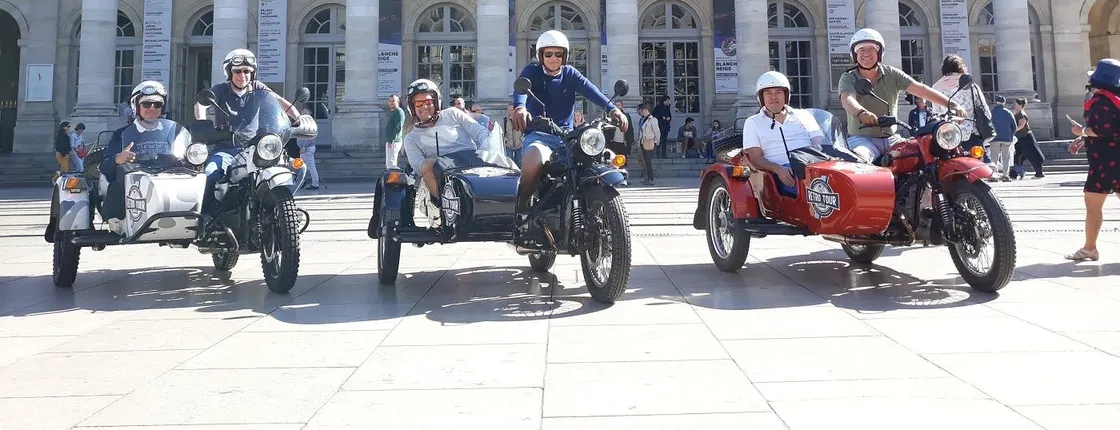 Classic sidecar tour in Bordeaux