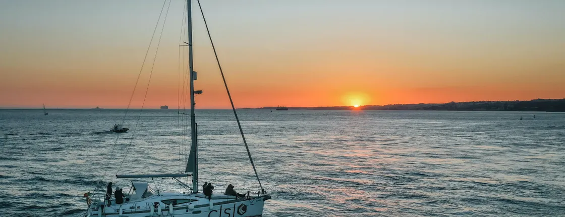 Lisbon sailboat tour at sunset