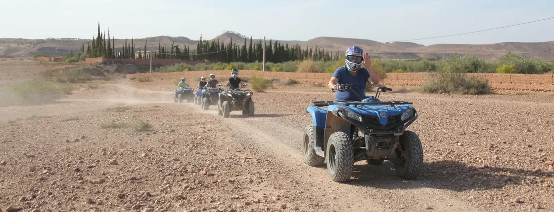 Quad biking in Agafay desert