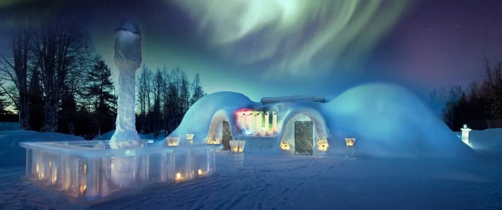 Arctic Snowcastle visit with traditional Lappish dinner