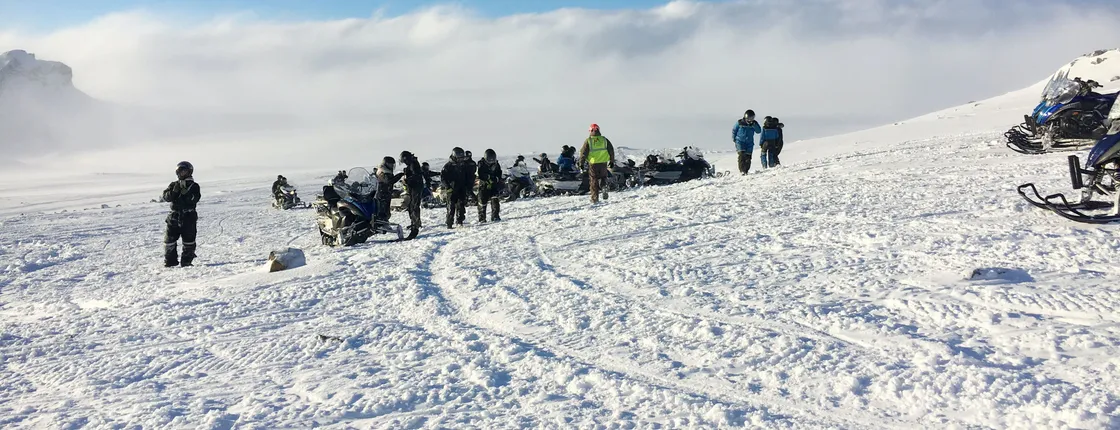 Langjökull snowmobile safari