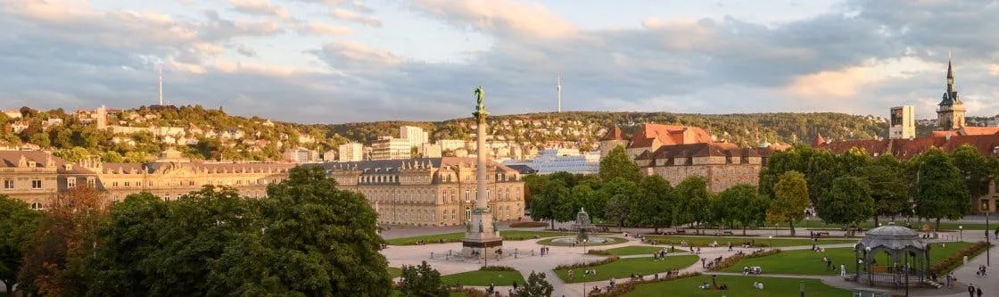 City rally over Stuttgart's stairways to the crown of the city