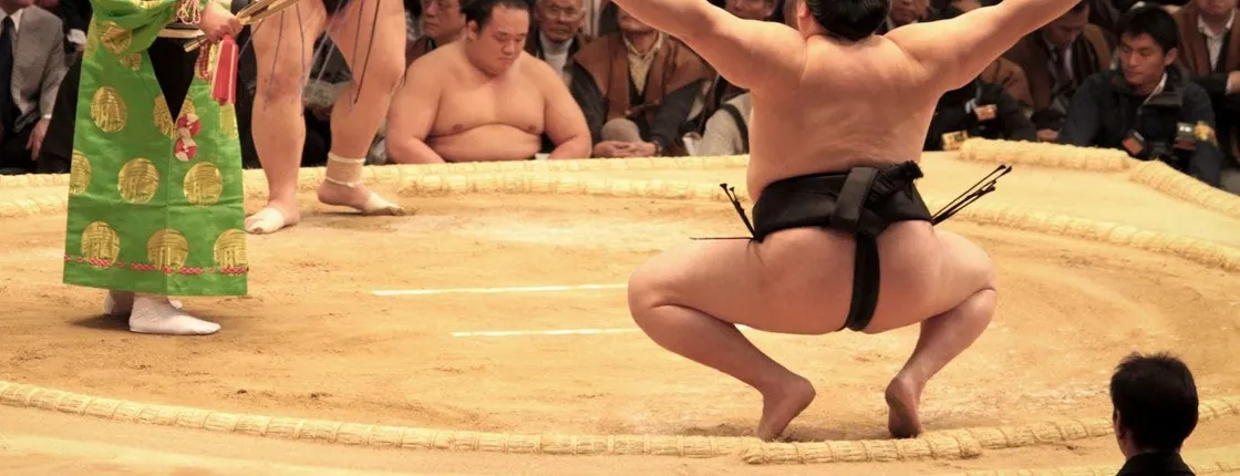 Sumo tournament guided experience with chair seat and ticket