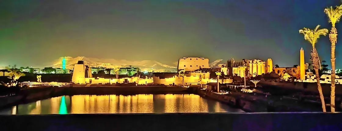 Sound and light show at the Karnak Temple from Luxor