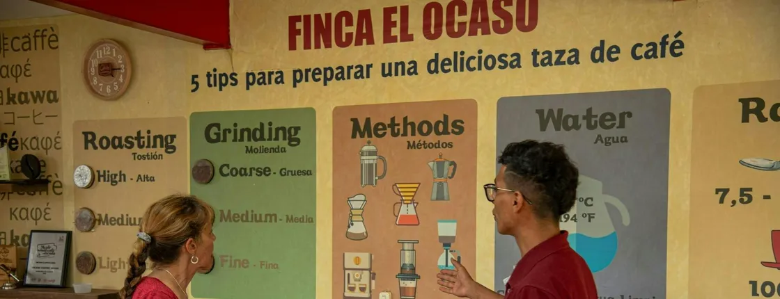Finca El Ocaso guided coffee farm tour with tasting