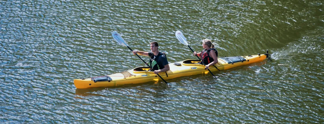 Self-guided kayaking adventure in Stockholm city