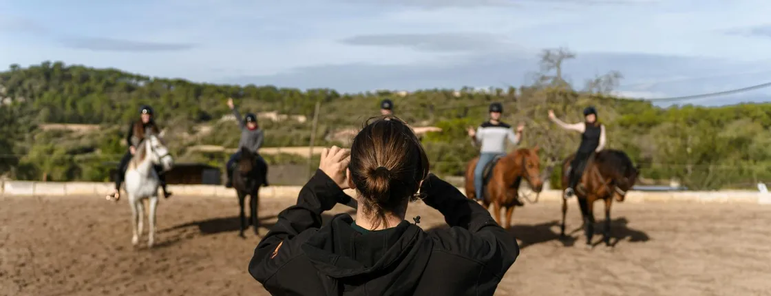 Guided horseback ride in Randa Valley