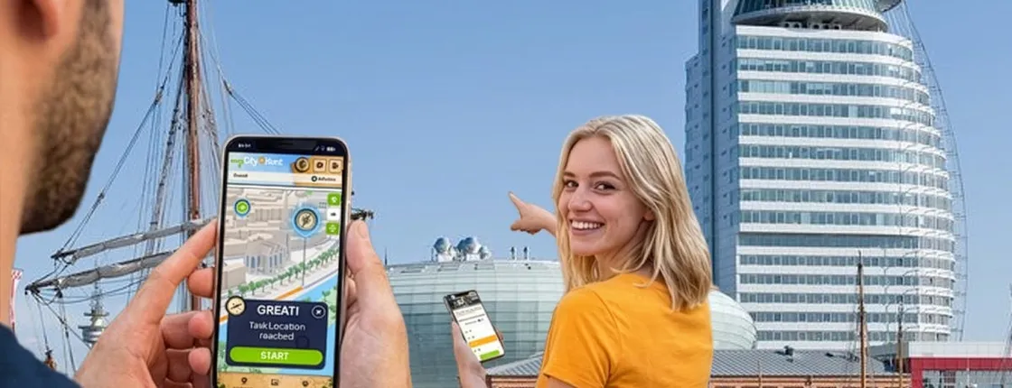 Self-guided digital scavenger hunt in Bremerhaven