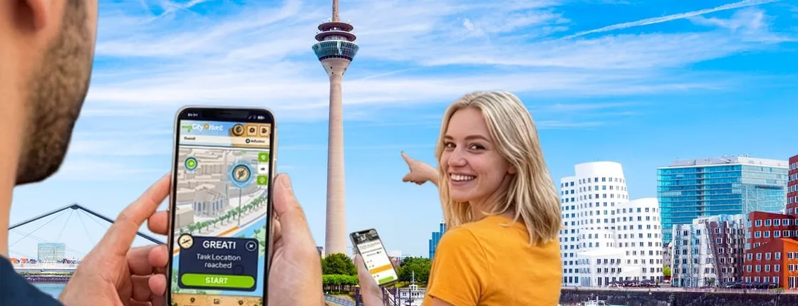 Self-guided digital scavenger hunt in Düsseldorf