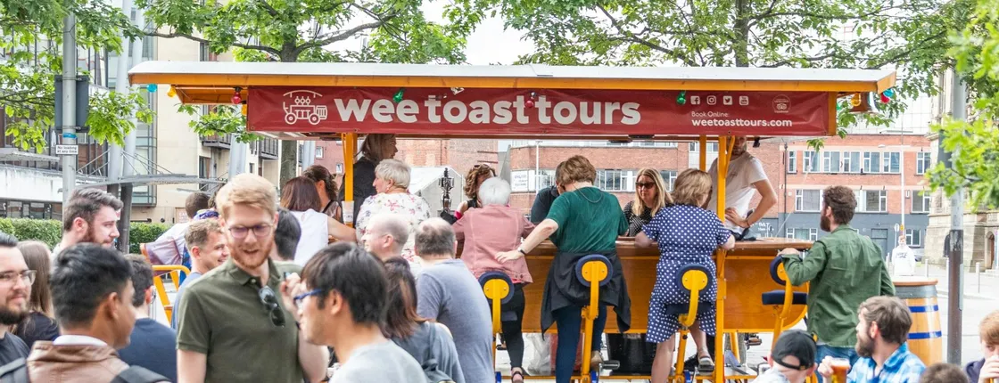 Cathedral quarter tour on a party bike