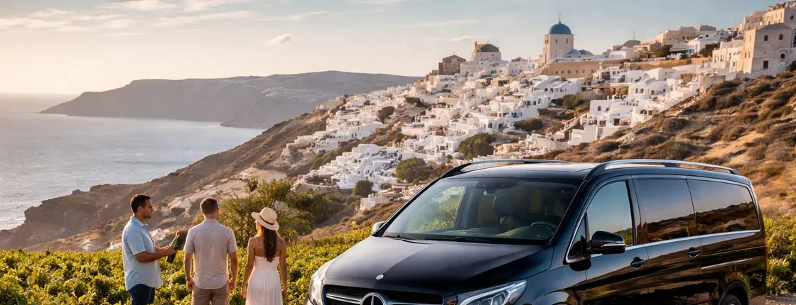 Authentic Santorini tour with local cooking class and wine tasting