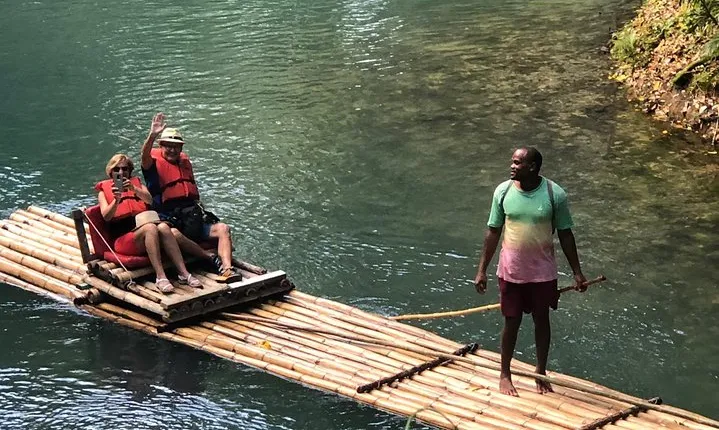 Jamaica Martha Brae Bamboo Rafting with Bus Transportation 