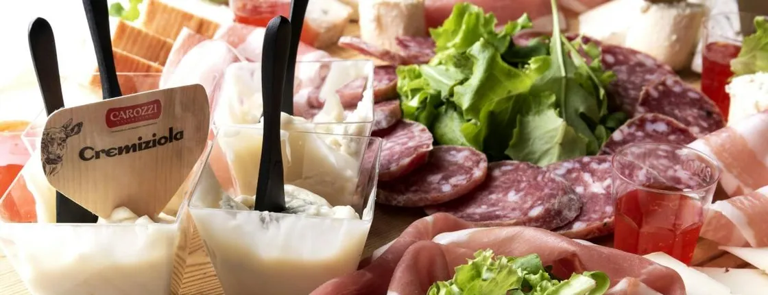 Cheese and salumi tasting on Lake Como Mountains