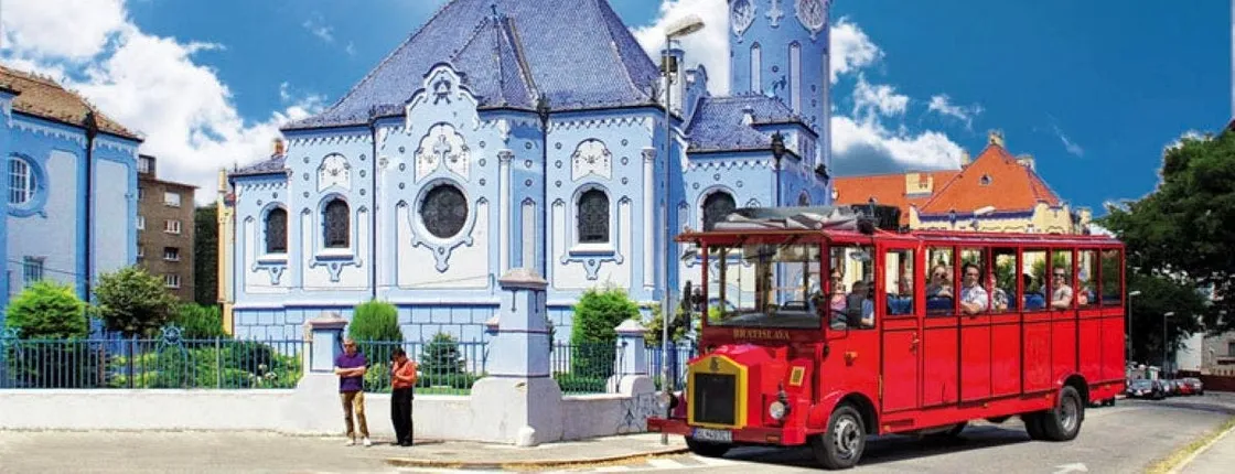 UFO and Blue Church Tour on the Presporacik Oldtimer Bus in Bratislava