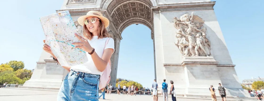 Arc de Triomphe tickets with audio tour on mobile app