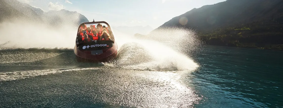 Scenic Jet Boat Ride on Lake Brienz
