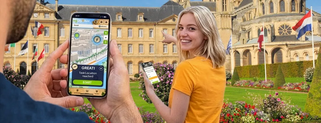 Self-guided digital scavenger hunt in Caen