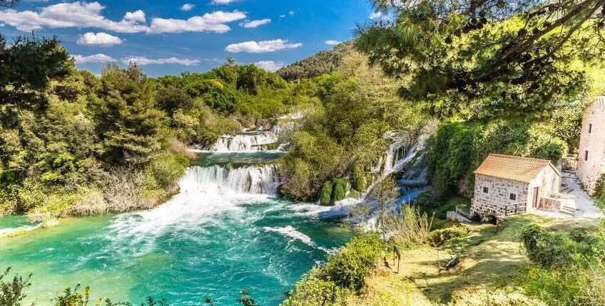 Tour of Krka National Park’s waterfalls from Brač